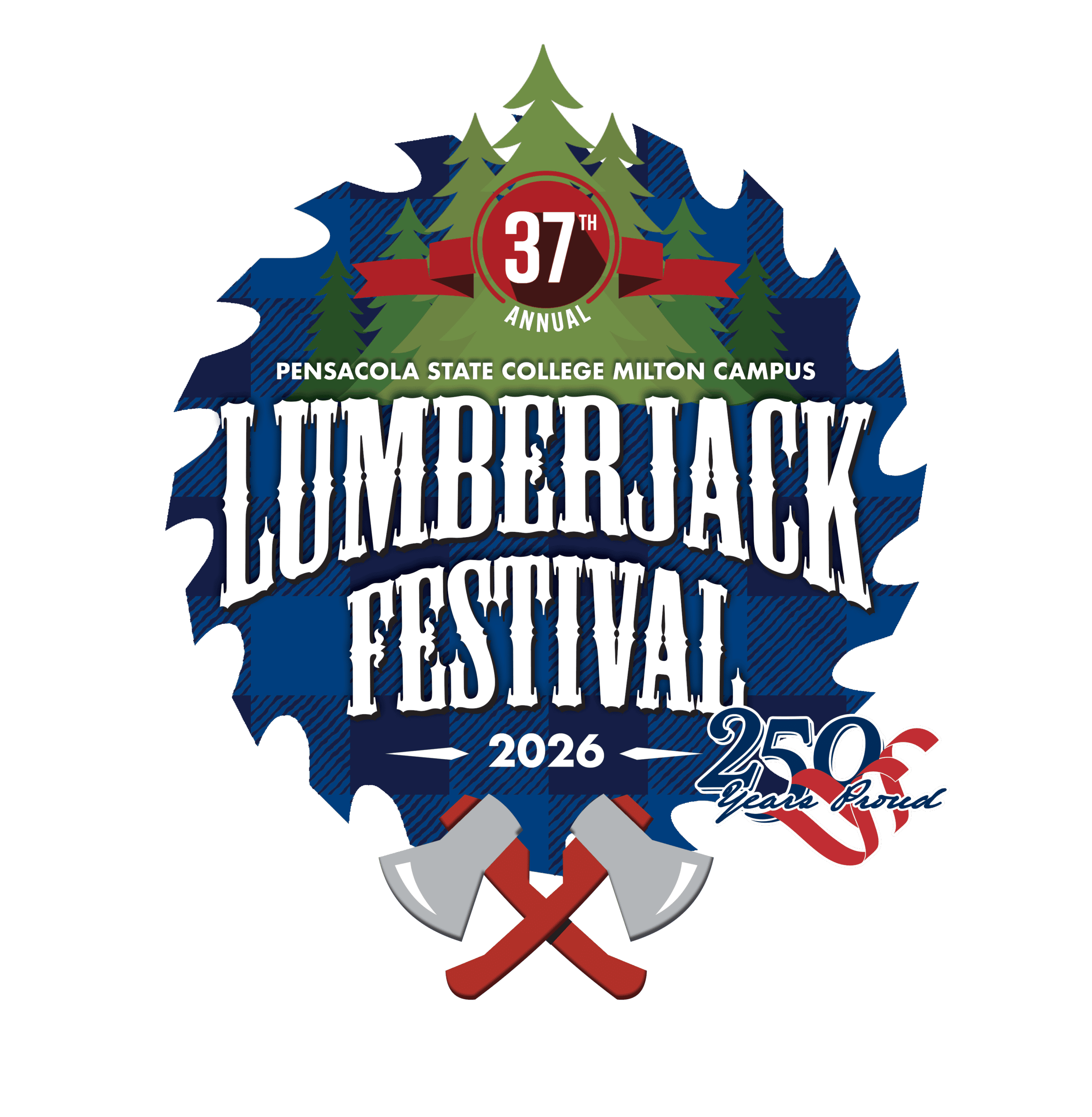 Image of 37th Lumberjack Festival Logo.