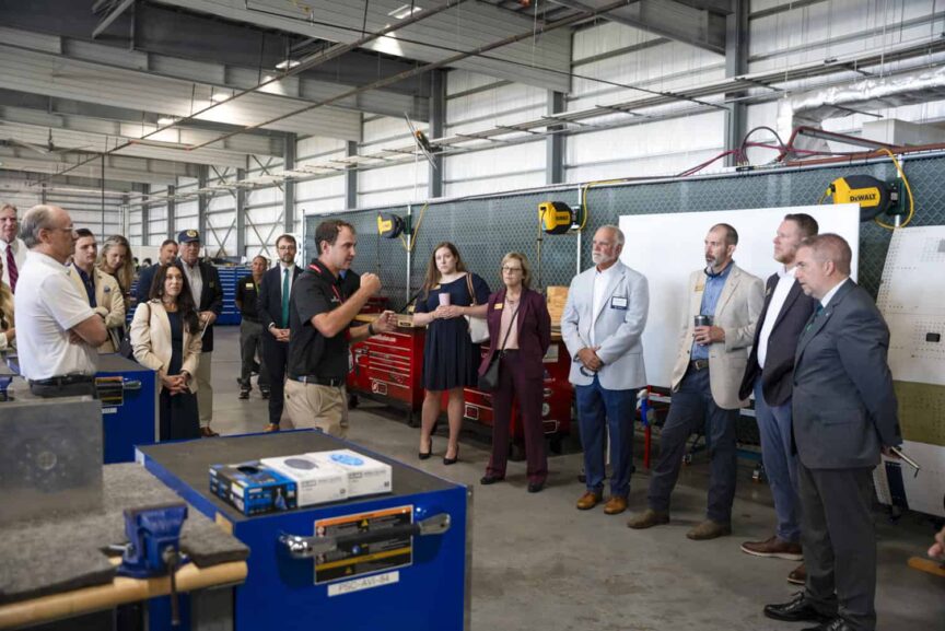Kelly meets with students, faculty, staff, and members of the community during his PSC campus visit.