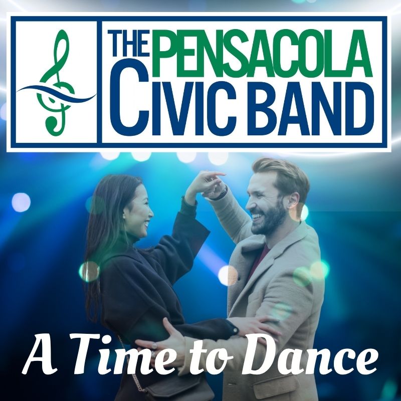 Pensacola Civic Band decorative image for the "Time to Dance" event.